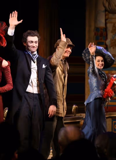 Bryce Pinkham, Jefferson Mays and Lauren Worsham Photo