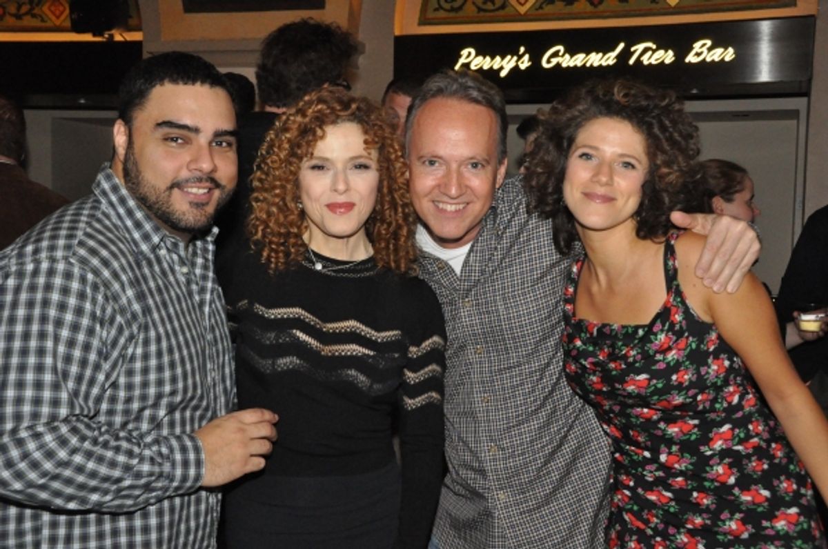 Bernadette Peters and Cyrille Aimee are joined by band members Carlos Henriquez and Ted Nash at 