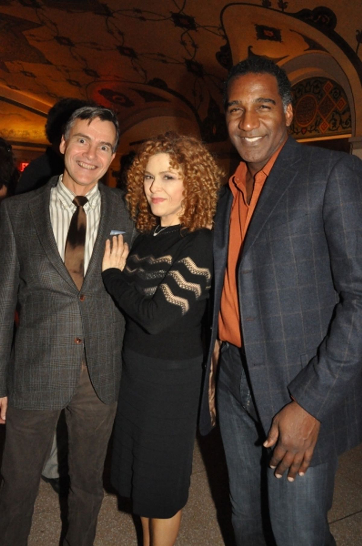 William Schemerhorn, Bernadette Peters and Norm Lewis at 