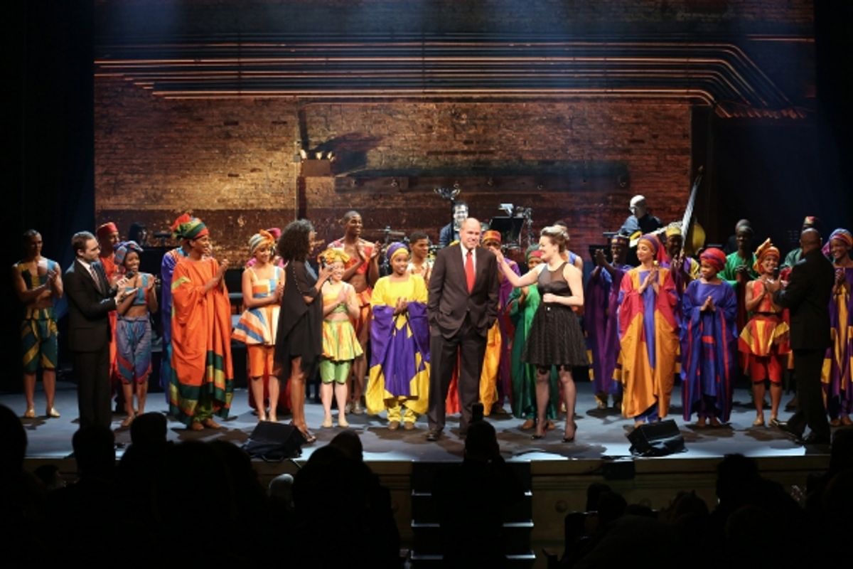 Josh Strickland, Heather Headley, Michael Eisner, Ashley Brown, Alton Fitzgerald White and Cast  at 