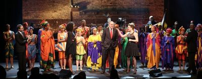 Josh Strickland, Heather Headley, Michael Eisner, Ashley Brown, Alton Fitzgerald Whit Photo