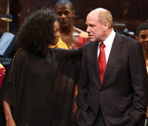 Heather Headley and Michael Eisner @ BroadwayWorld Heather Headley and Michael Eisner Photo