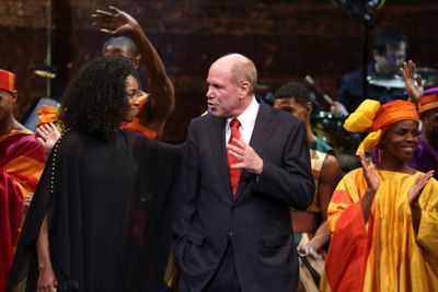 Heather Headley and Michael Eisner  Photo