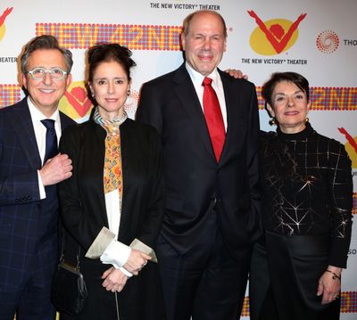 Thomas Schumacher, Julie Taymor, Michael D. Eisner and Cora Cahan  Photo