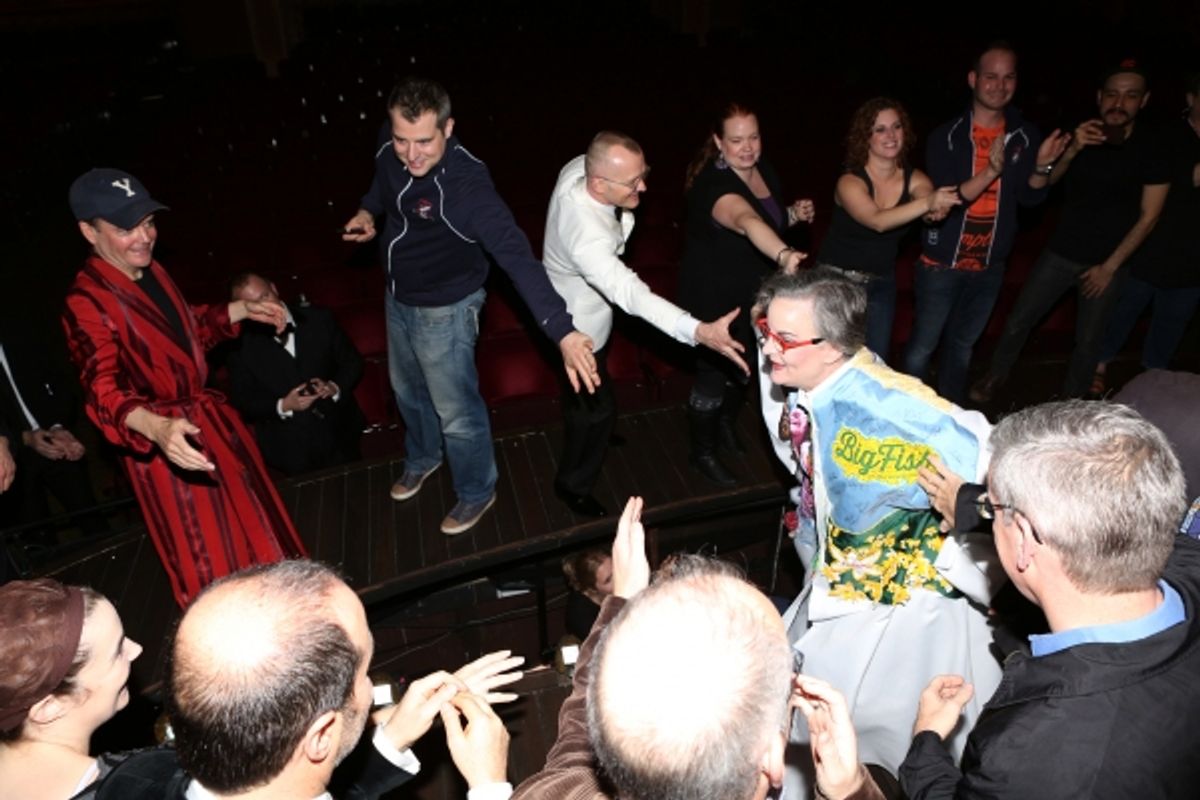 Jennifer Smith with Jeffersom Mays, Director Darko Tresnjak and Company  at 