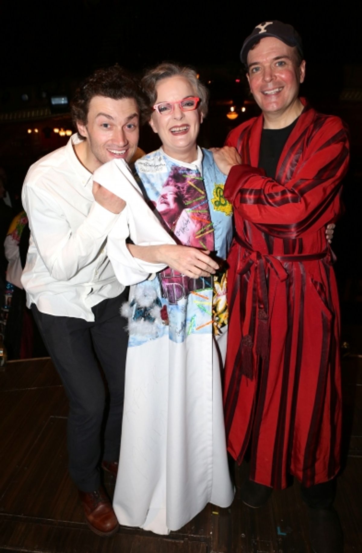 Bryce Pinkham, Jennifer Smith and Jefferson Mays  at 