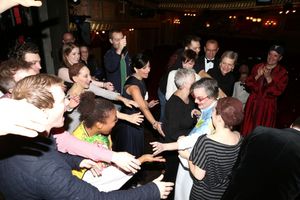 Jennifer Smith with Jeff Kready, Bryce Pinkham, Joey Parnes, Jefferson Mays and Company @ BroadwayWorld Jennifer Smith with Jeff Kready, Bryce Pinkham, Joey Parnes, Jefferson Mays and Comp Photo