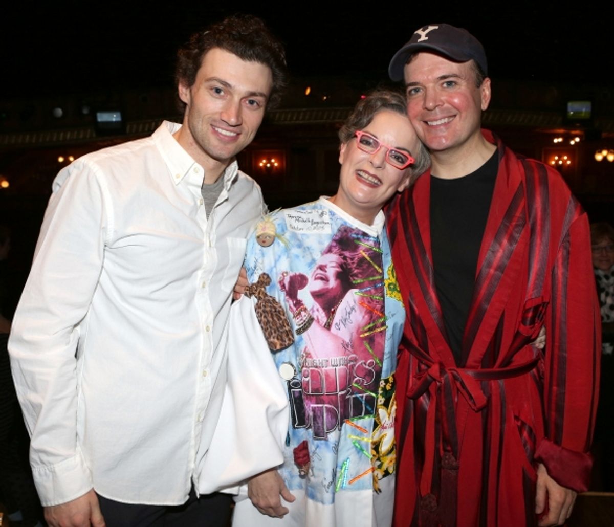 Bryce Pinkham, Jennifer Smith and Jefferson Mays  at 