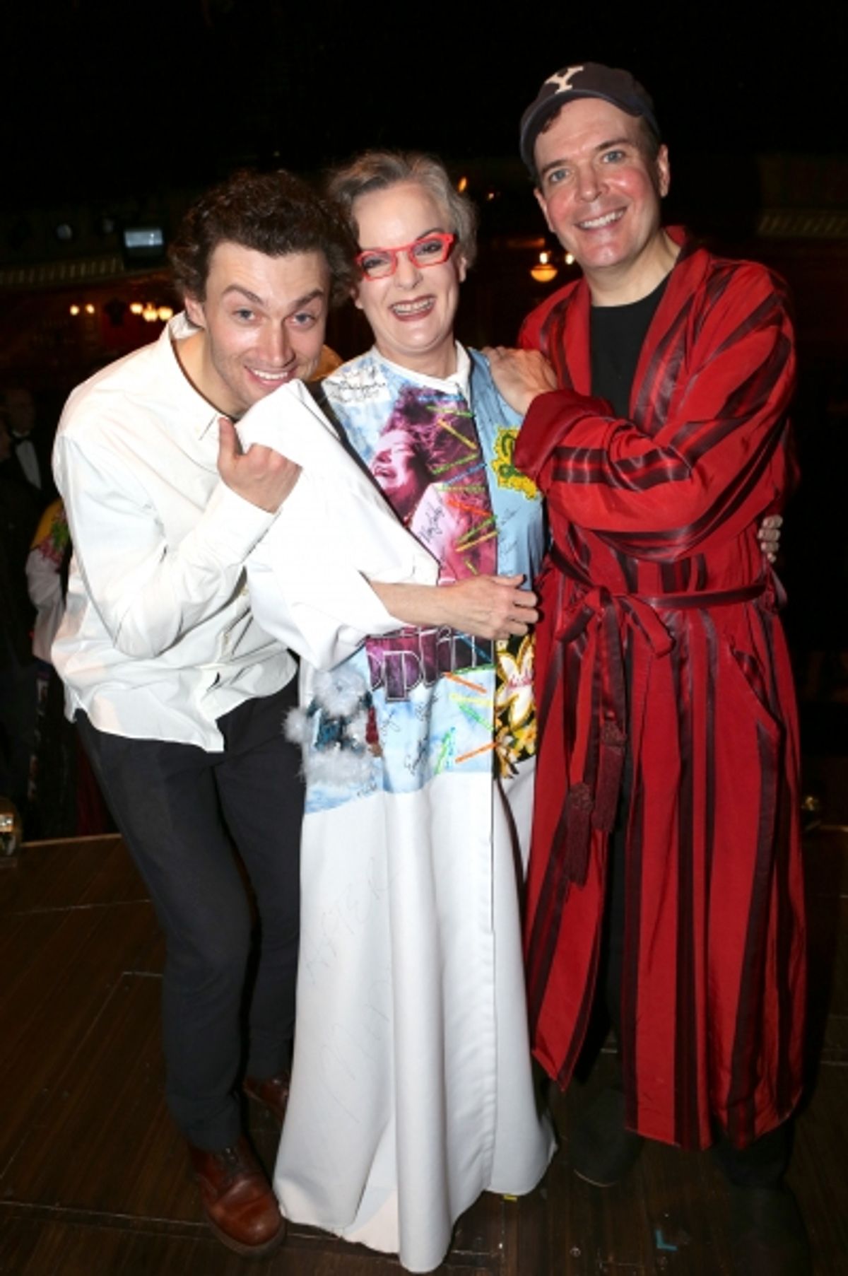 Bryce Pinkham, Jennifer Smith and Jefferson Mays at 