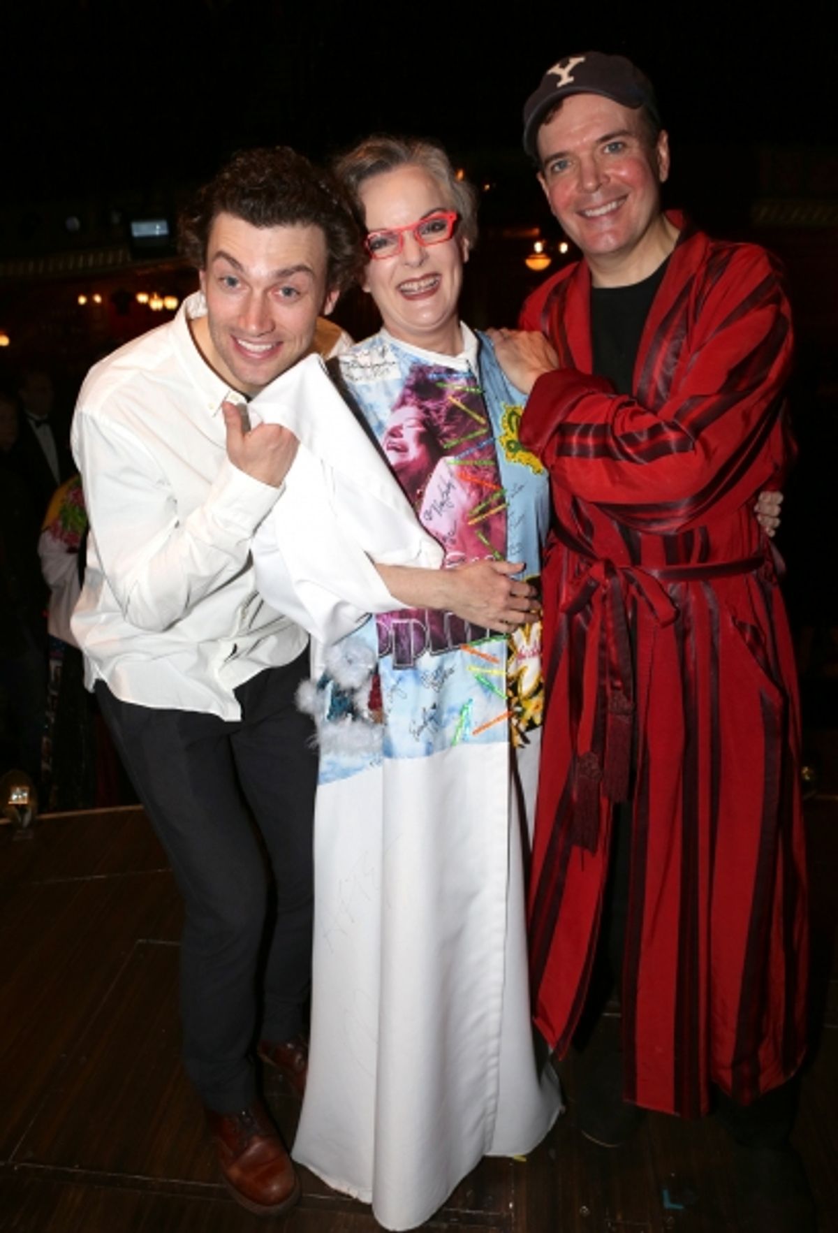 Bryce Pinkham, Jennifer Smith and Jefferson Mays  at 