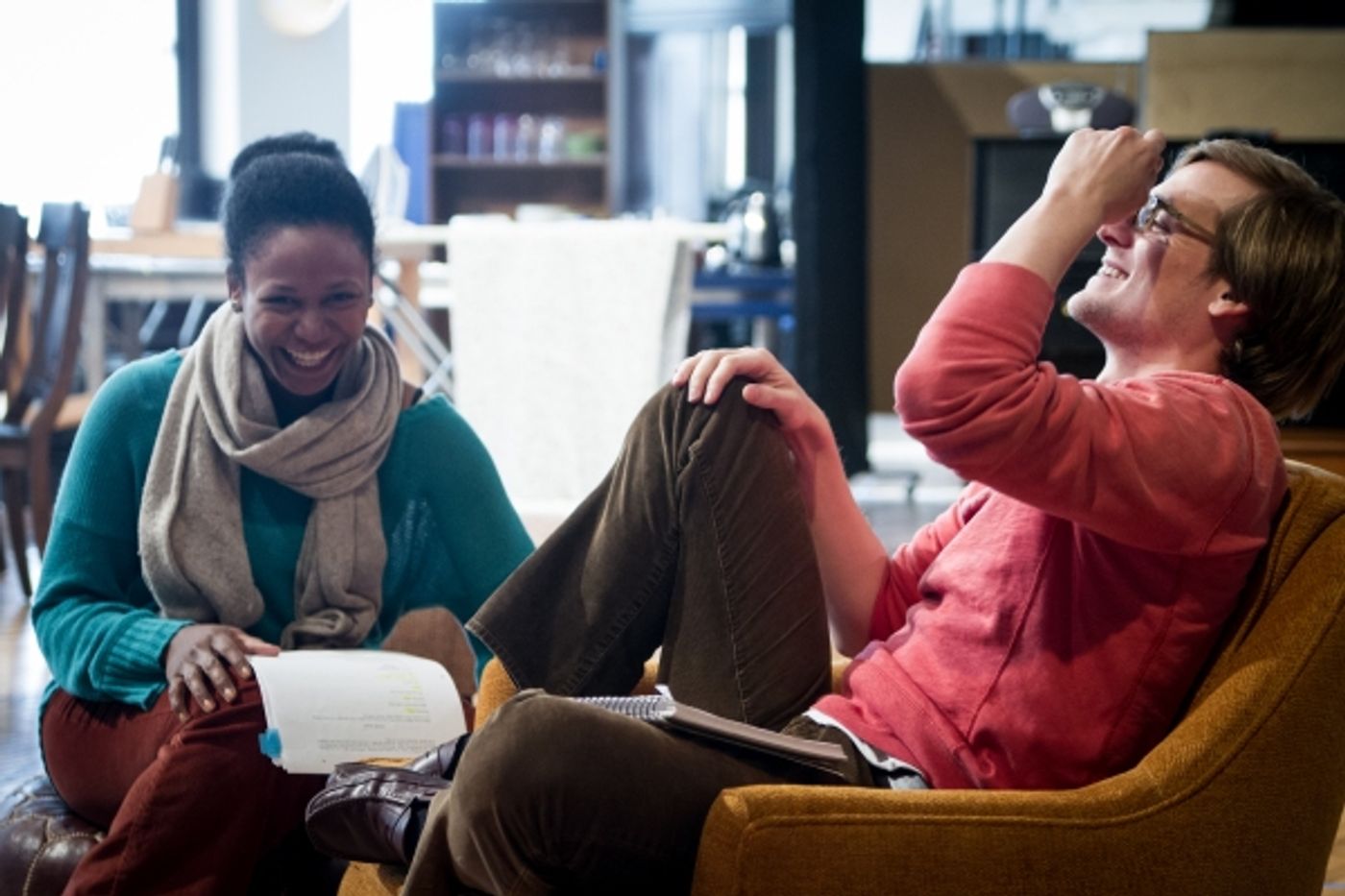 Photo Flash: In Rehearsal with Steppenwolf Theatre's TRIBES Image