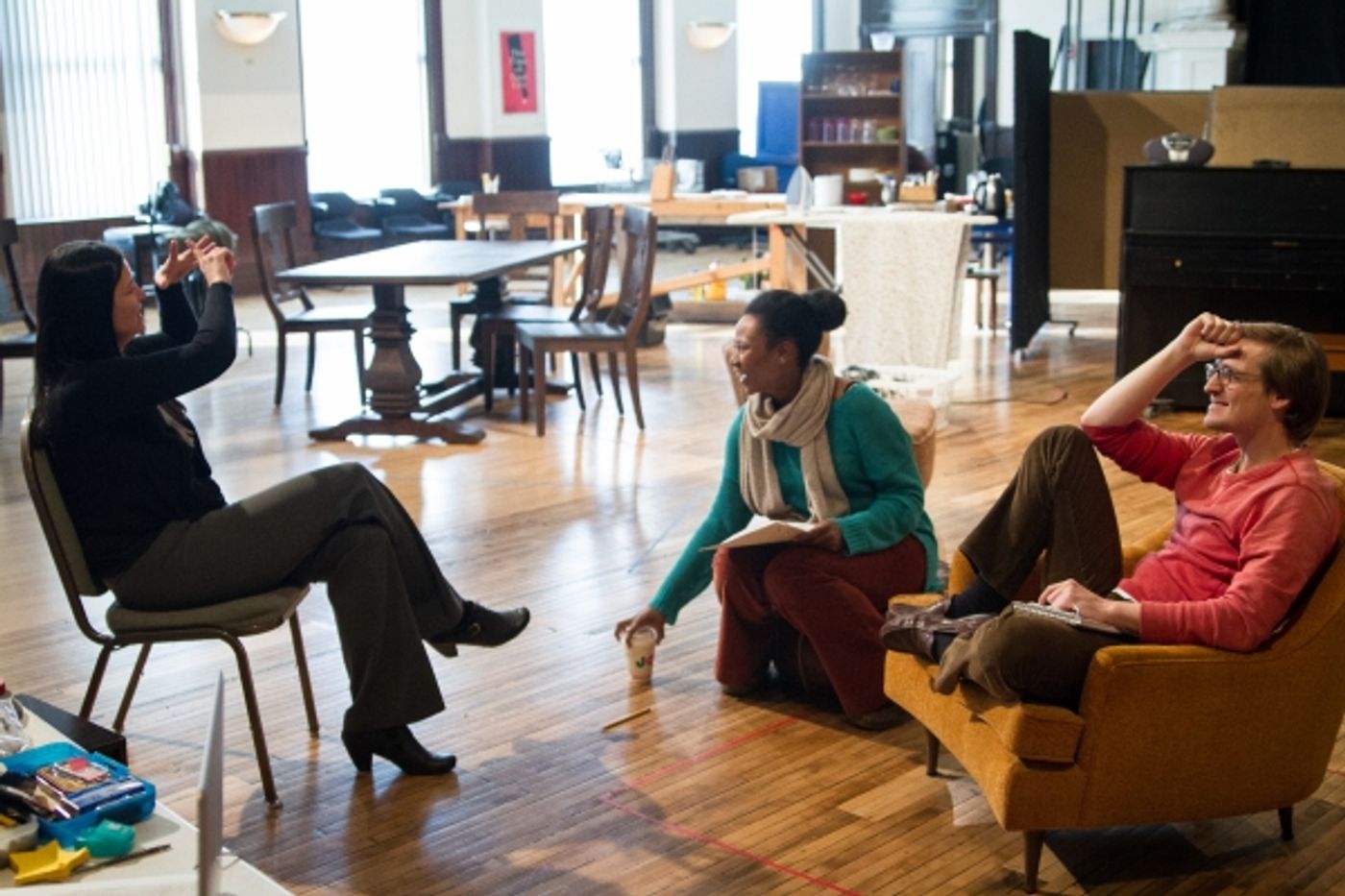 Photo Flash: In Rehearsal with Steppenwolf Theatre's TRIBES Image
