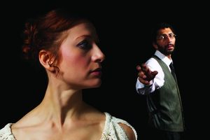 Tatyana Kot as Belle and Damen Scranton as Scrooge @ BroadwayWorld Tatyana Kot as Belle and Damen Scranton as Scrooge Photo