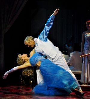 Co-hosts Deb Wims and Kenny Shepard perform their signature Christmas Waltz Photo