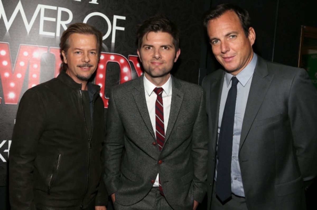 David Spade, Adam Scott, Will Arnett  at 