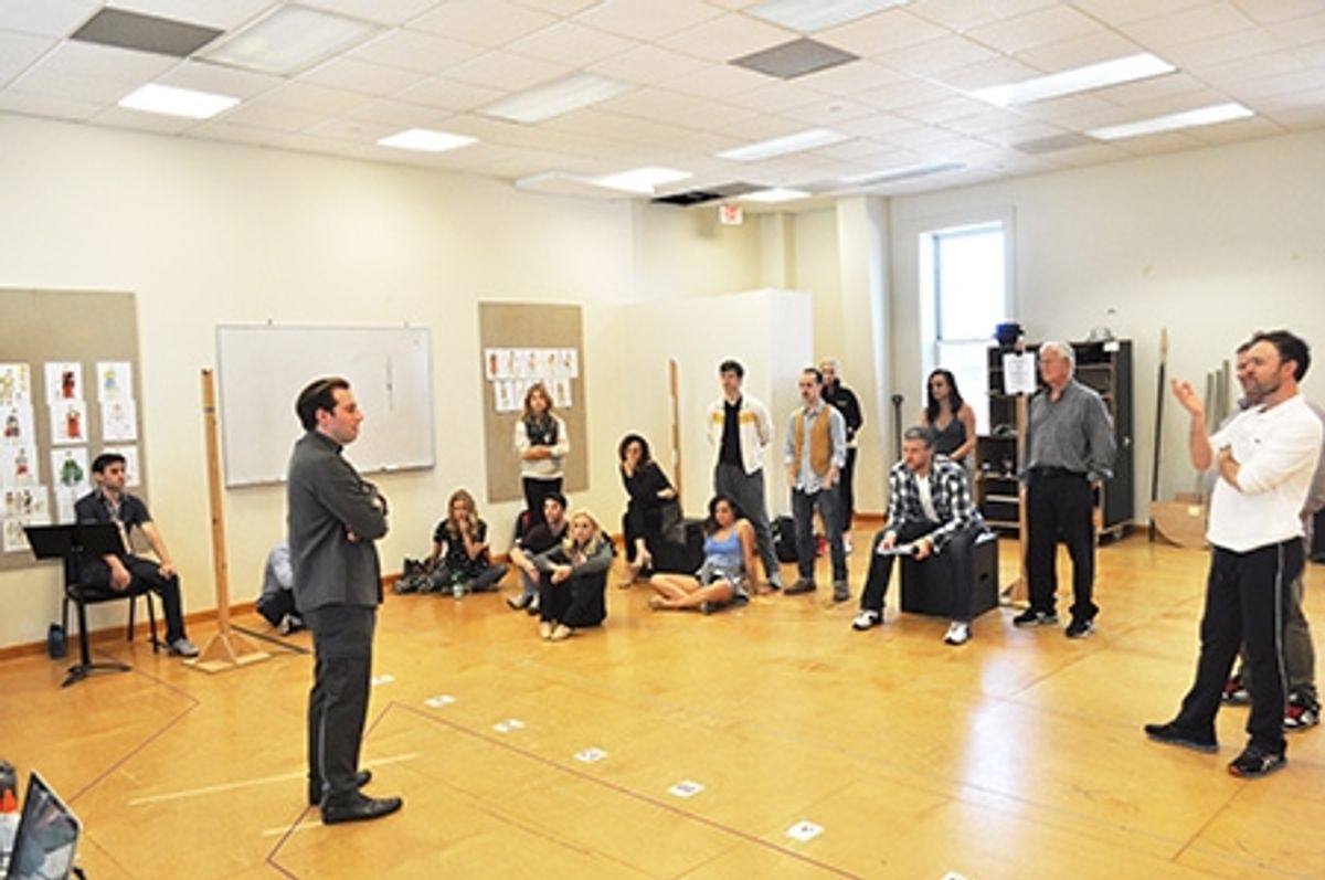 Director Alan Paul and the cast  at 