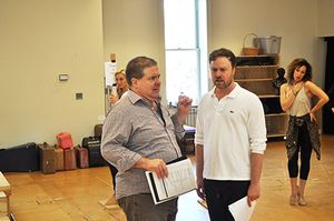 Bruce Dow as Pseudolus and Tom Story as Hysterium Photo