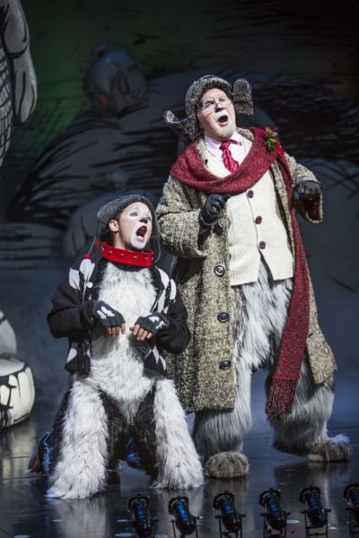 Jeffrey Schecter as Young Max and Steve Gunderson as Old Max  Photo