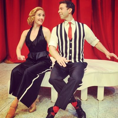 Jeremy Benton (Phil) & Kelly Sheehan (Judy) perform ''I Love A Piano''. Photo