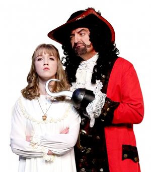 Meredith Toebben as Wendy and Maxwell Schaeffer as Captain Hook @ BroadwayWorld Meredith Toebben as Wendy and Maxwell Schaeffer as Captain Hook Photo