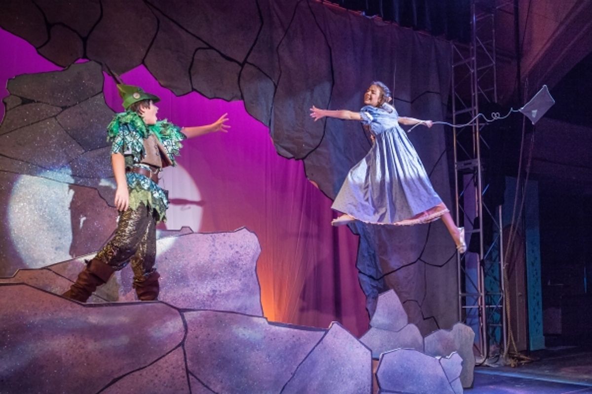 Martin Tebo (Peter Pan) and Carly Cooney/Katie McLoughlin (Wendy) at 