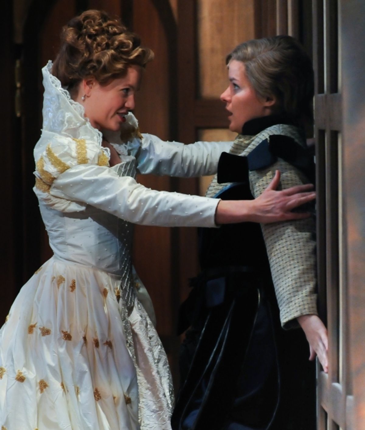 Corinne Mohlenhoff as Olivia and Maggie Lou Rader as Viola  at 