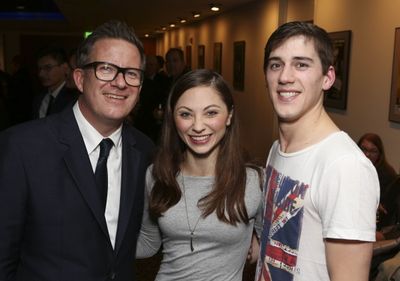 From left, Director/Choreographer Matthew Bourne and cast members Dominic North and H Photo