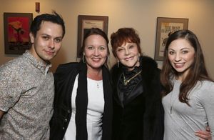 From left, cast member Christopher Marney, Jodie Gats, Vice Dean, USC Glorya Kaufman School of Dance, Glorya Kaufman and cast member Hannah Vassallo pose during the reception for the opening night performance of ''Matthew Bourne''s Sleeping Beauty'' at th @ BroadwayWorld From left, cast member Christopher Marney, Jodie Gats, Vice Dean, USC Glorya Kaufman Photo