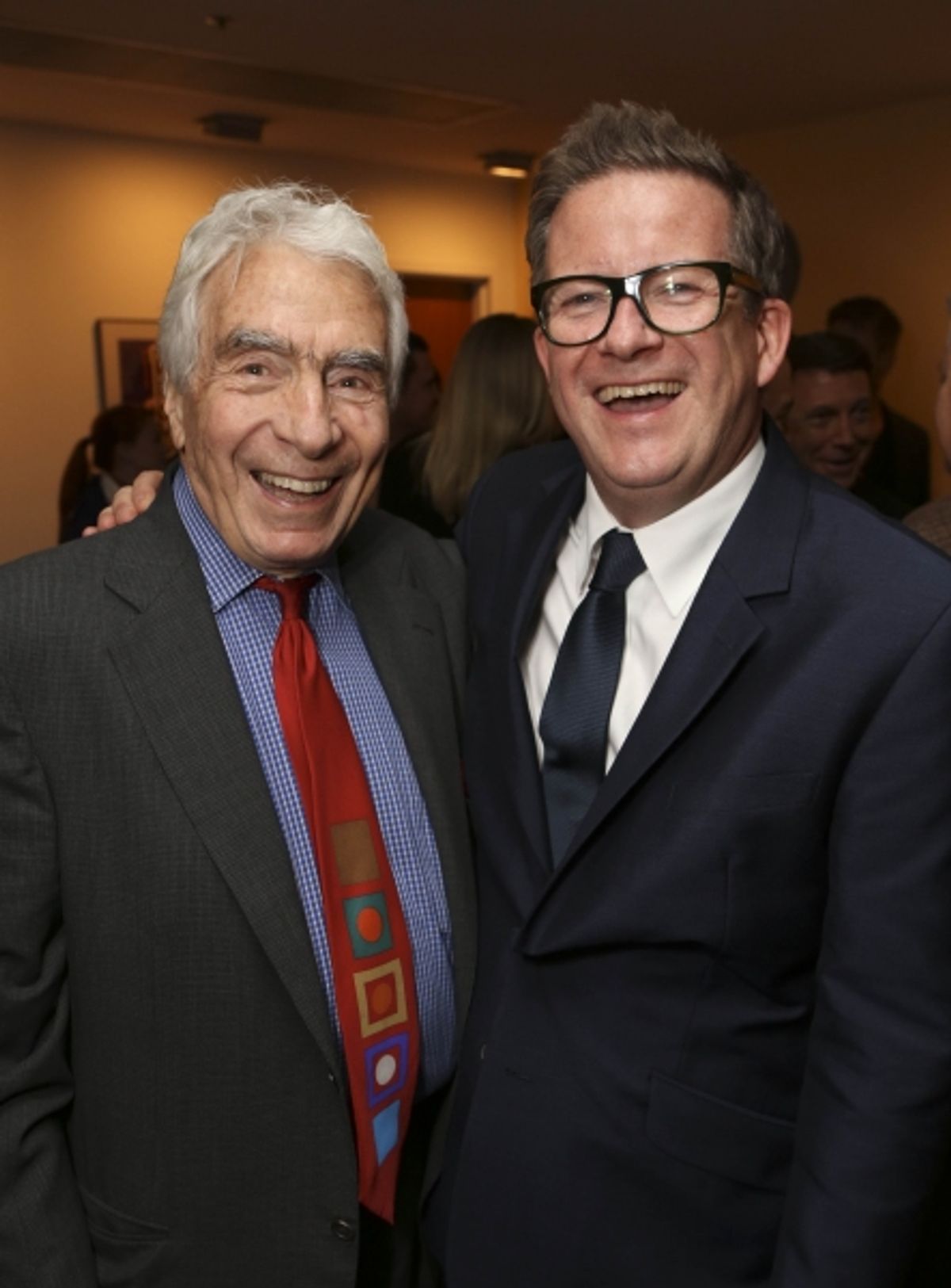 From left, CTG Founding Artistic Director Gordon Davidson and Director/Choreographer Matthew Bourne pose during the reception for the opening night performance of ''Matthew Bourne''s Sleeping Beauty'' at the Center Theatre Group/Ahmanson Theatre on Novemb at 