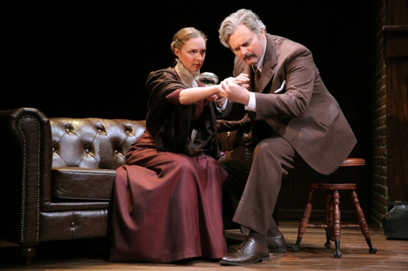 Photo Flash: First Look at John Ellison Conlee, David Costabile & Amanda Quaid in Playwrights Horizons' THE (CURIOUS CASE OF THE) WATSON INTELLIGENCE  Image