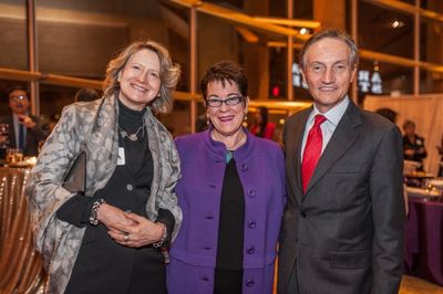 Laura Denise (wife of Claudio Bisogniero), Artistic Director Molly Smith and Italian  Photo