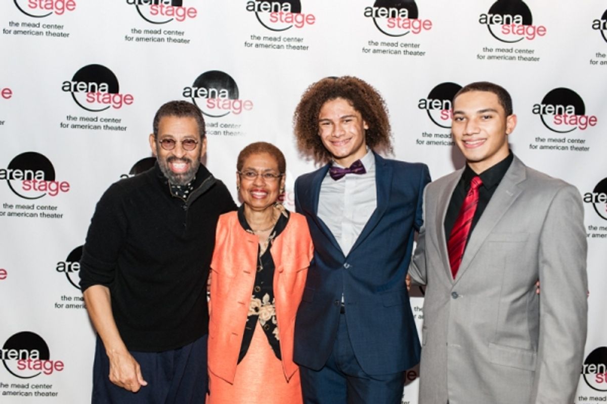 Maurice Hines, Congresswoman Eleanor Holmes Norton and Leo and John Manzari  at 