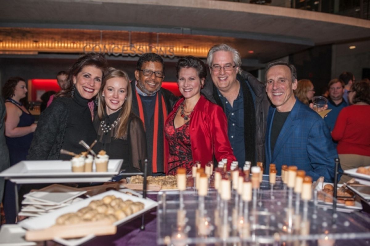 Cast members of Arena StageÃ¢â‚¬â„¢s upcoming Guess WhoÃ¢â‚¬â„¢s Coming to Dinner (Tess Malis Kincaid, Bethany Anne Lind, Eugene Lee, Valerie Leonard, Michael Russotto and Tom Key) at 