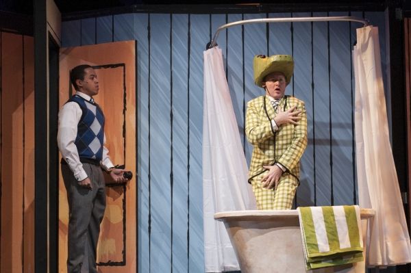 Mr. Primm (Jobari Parker-Namdar) surprises Lyle (Kurt Boehm)  Photo
