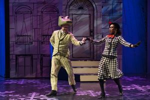 Lyle (Kurt Boehm) wins over Ms. Nitpicker (Brynn Tucker) @ BroadwayWorld Lyle (Kurt Boehm) wins over Ms. Nitpicker (Brynn Tucker) Photo