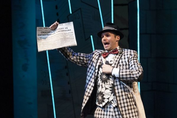 Hector P. Valenti (Matthew Schleigh) tries to save Lyle  Photo