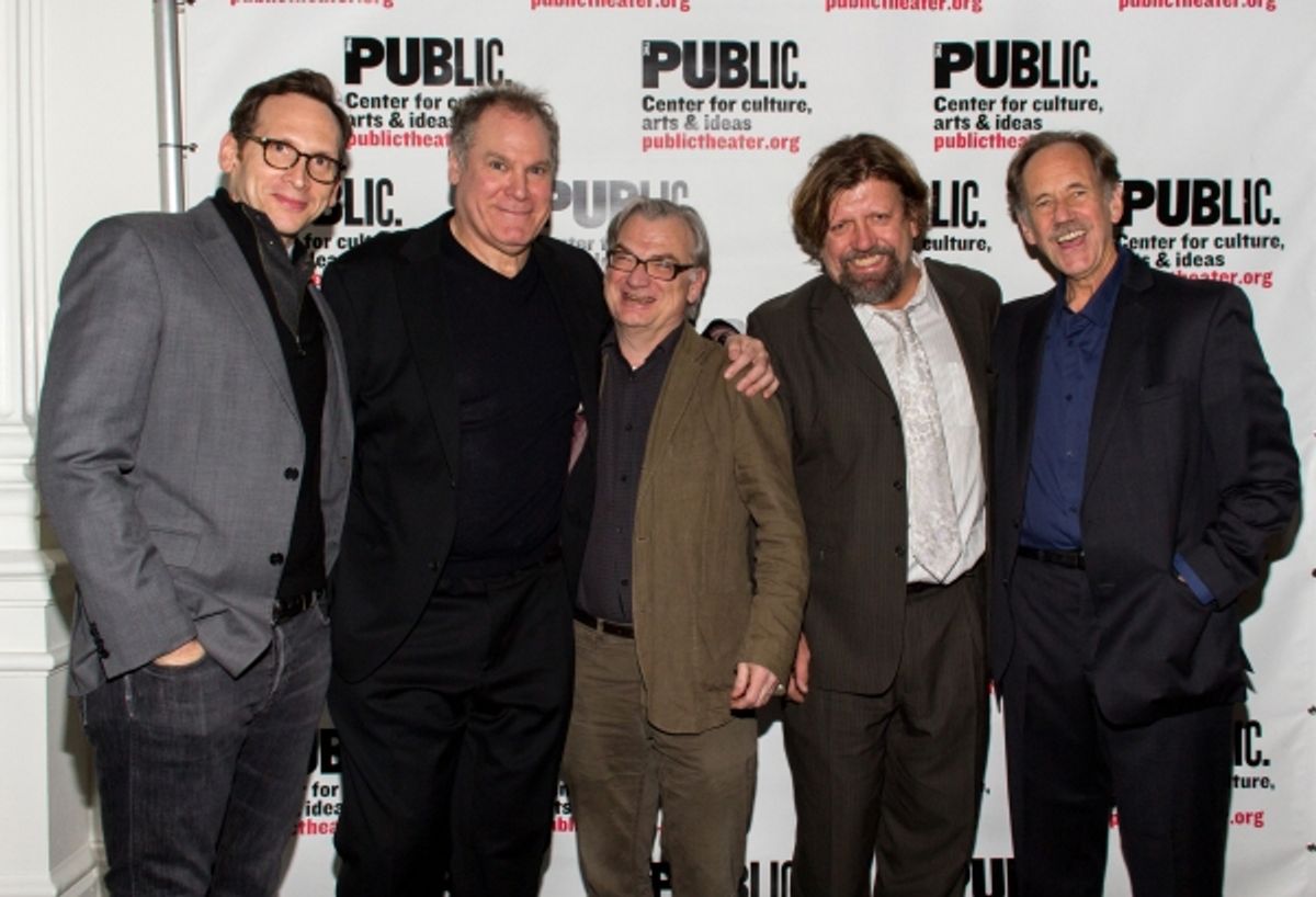 Stephen Kunken, Jay O. Sanders, Richard Nelson, Oskar Eustis, Jon DeVries at 