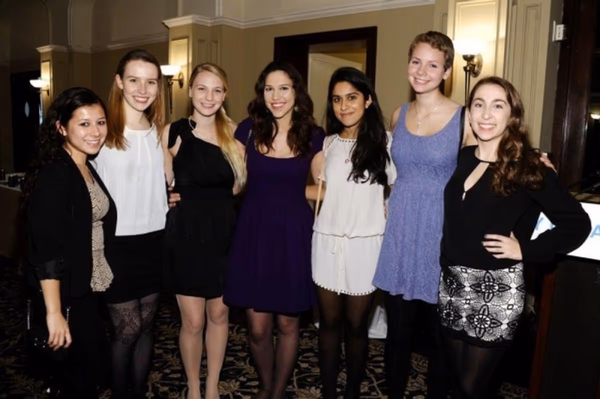 Tiana Pidgeon, Brooke Abbot, Emily Pries, Phoebe Fairweather, Rhea Kothari, Christine Pries, Alina Sodano at Fairweather & Goodman Launch Ivy Untapped