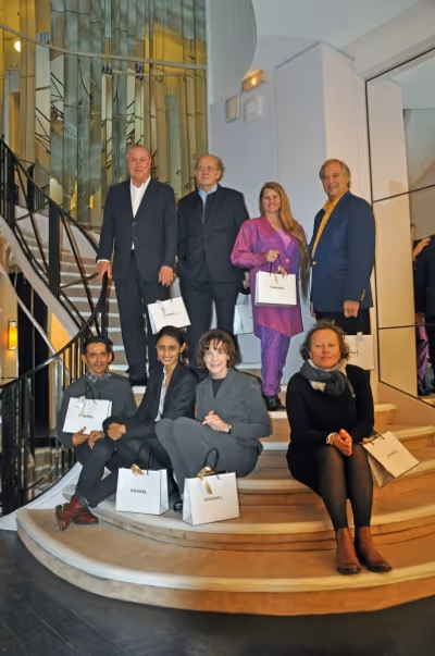 back row: Robert Wilson, Sacha Goldman, Bonnie Comley, Stewart F. Lane  front row: Ni Photo