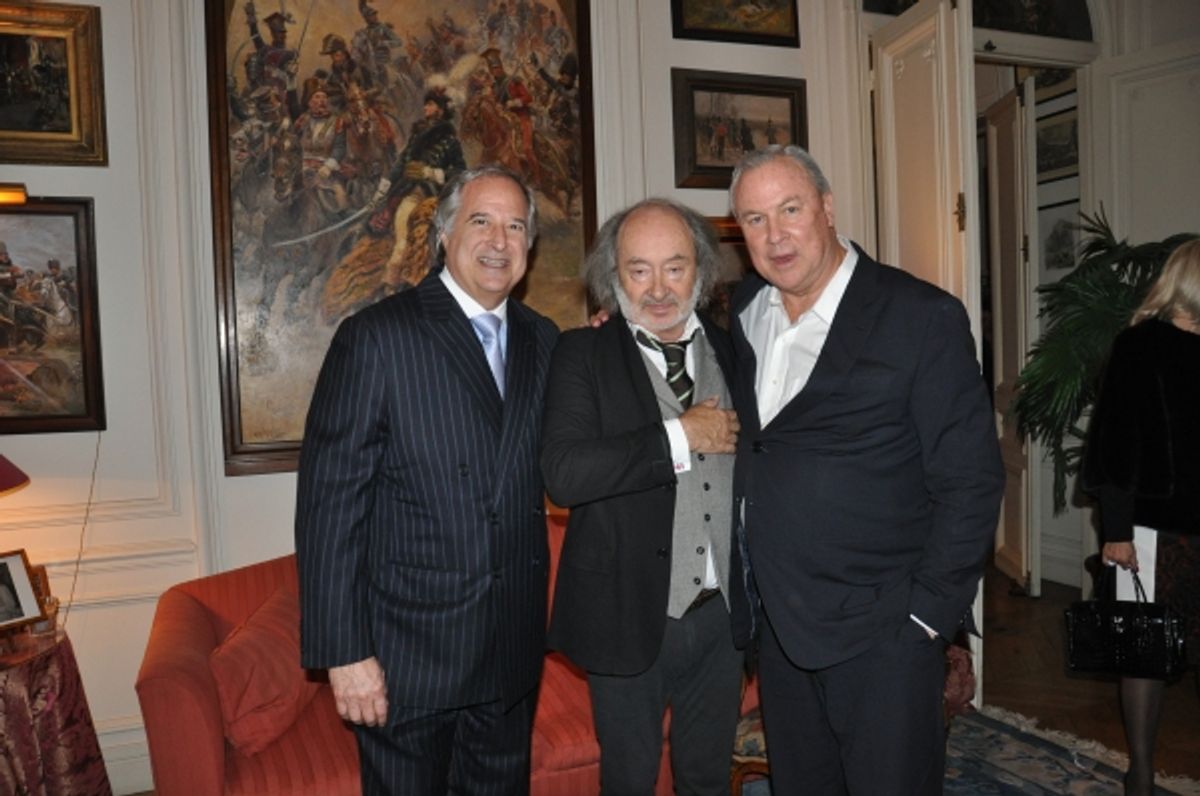 Stewart F. Lane, Michel Taittinger, Robert Wilson at 