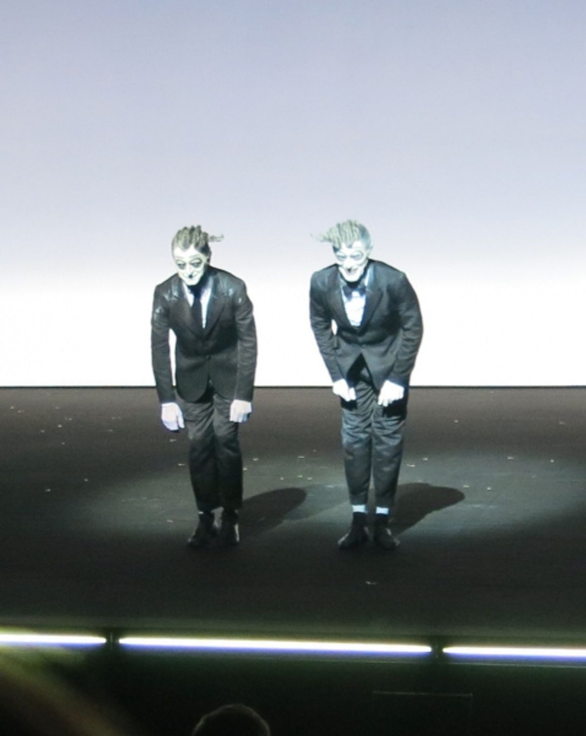 The Old Woman - curtain call with  Mikhail Baryshnikov and Wiilam Dafoe at 