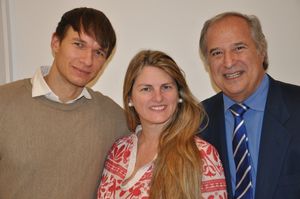 Tilman Hecker, Bonnie Comley and Stewart F. Lane Photo