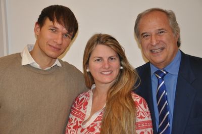 Tilman Hecker, Bonnie Comley and Stewart F. Lane Photo