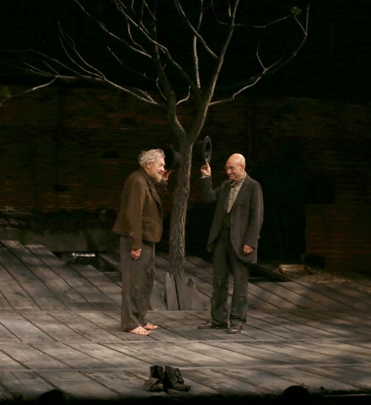 Ian McKellen and Patrick Stewart at 