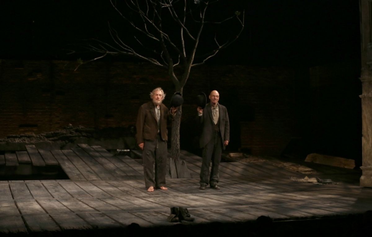 Ian McKellen and Patrick Stewart  at 