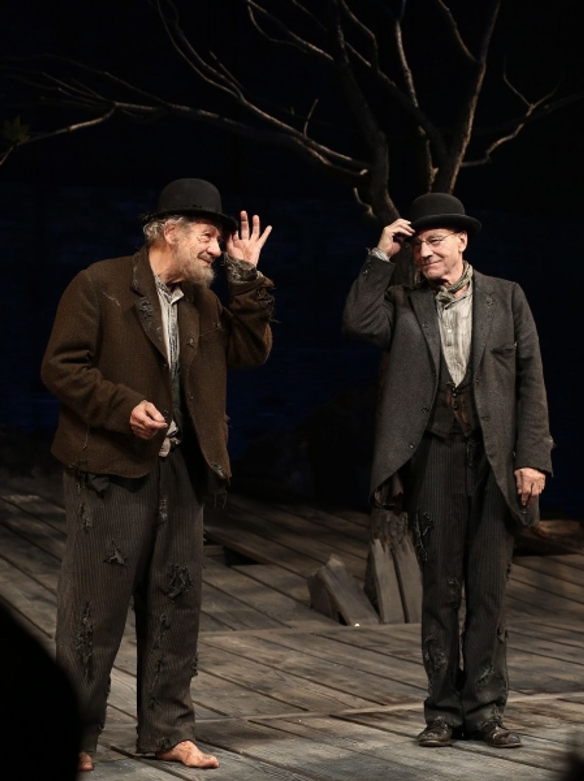 Ian McKellen and Patrick Stewart  at 