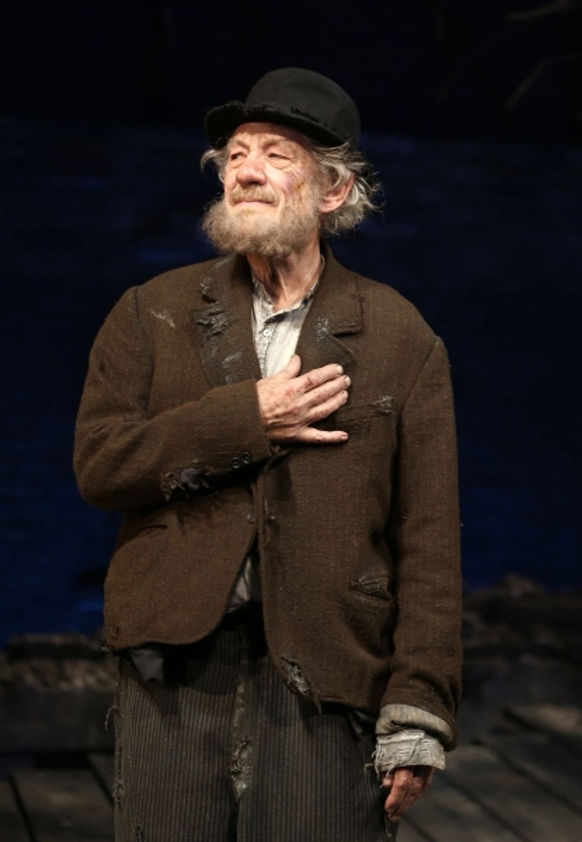 Ian McKellen at Inside the WAITING FOR GODOT Opening Night Curtain Call!