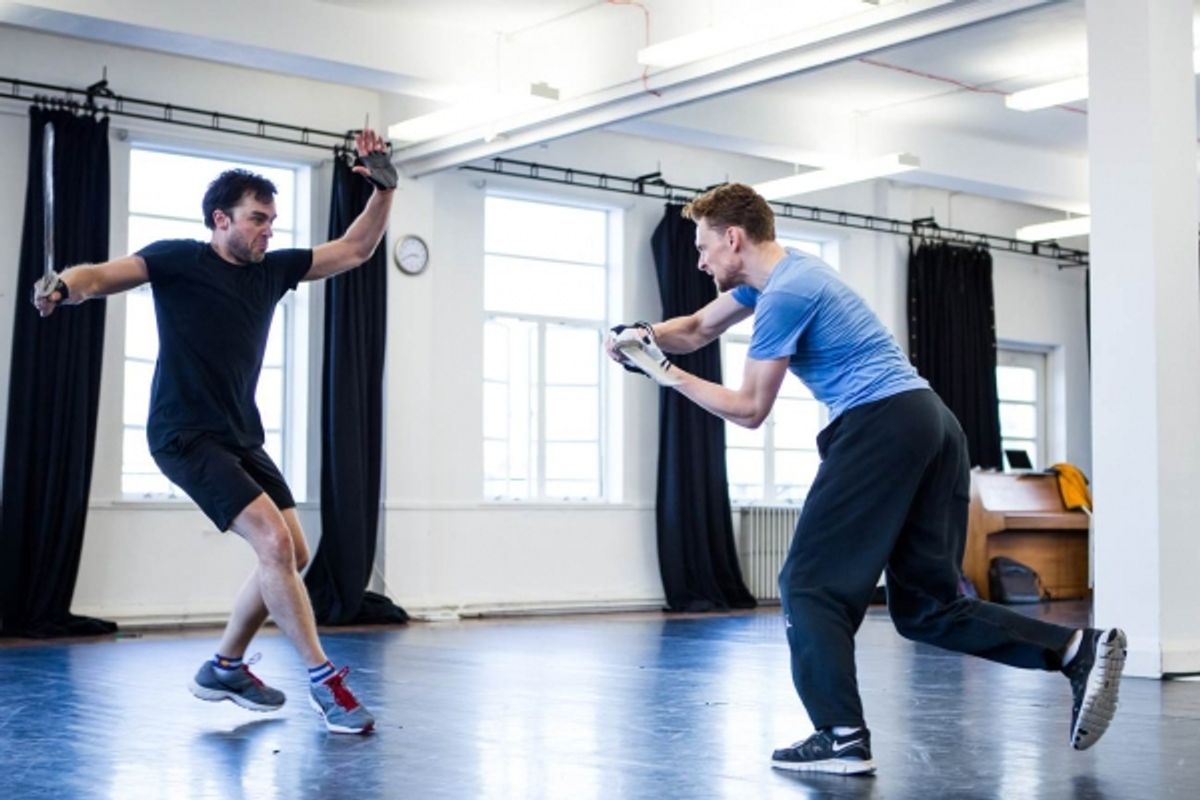 Hadley Fraser, Tom Hiddleston at 