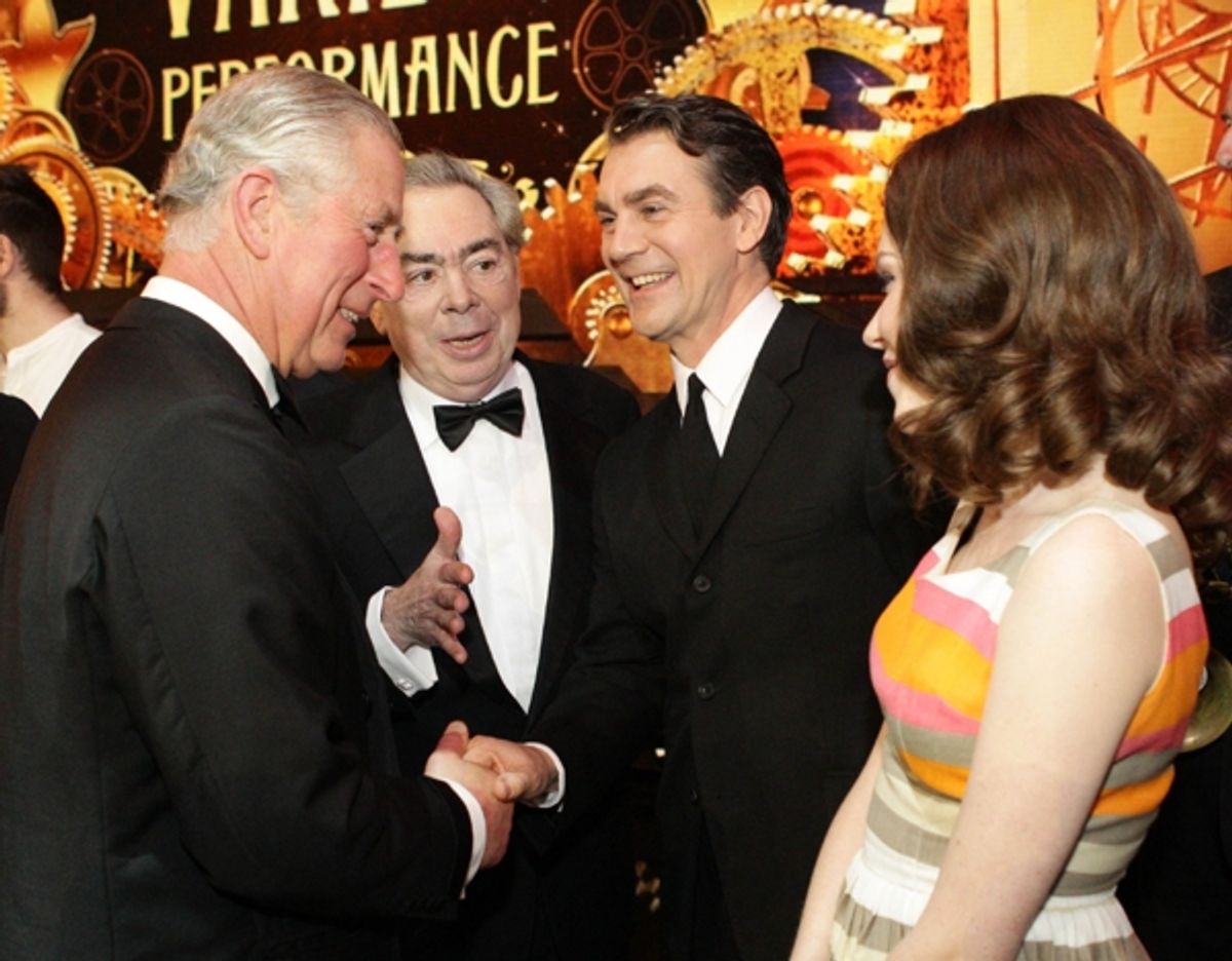Prince Charles, Andrew Lloyd Webber, Alexander Hanson, Charlotte Spencer at 