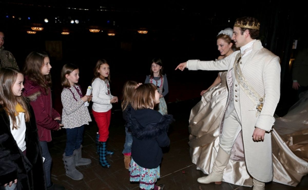 Laura Osnes and Santino Fontana greet The ''Duck Dynasty'' Robertson Family at 